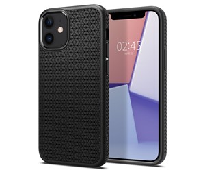 Mobil - Deksel og etui - Spigen Liquid Air - black - iPhone 12 mini - ACS01744