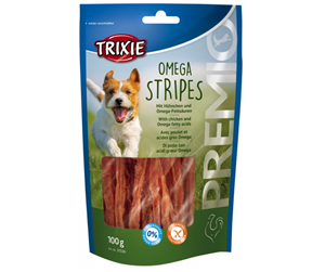 Hund - Trixie Premio Omega Stripes Chicken 100g - TX-31536