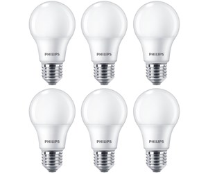 LED-lyspære - Philips LED-lyspære Standard 8W/827 (60W) Frosted 6-pack E27 - 929002306205