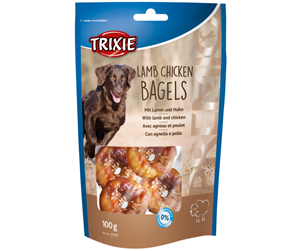 Hund - Trixie Premio Chicken & Lamb Bagels 100g - TX-31707