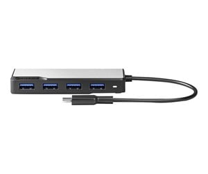 USB-hub - ALOGIC USB-C Fusion SWIFT 4-in-1 Hub USB-hub - USB 3.0 - 4 porter - Grå - UCFUUA-SGR