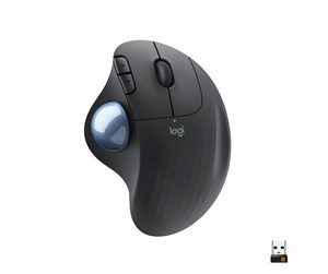 Mus - Logitech ERGO M575 Wireless USB Bluetooth Egonomic - Ergonomisk mus - Optisk - 5 - Svart - 910-005872