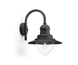 Lamper - Philips Raindrop wall lantern black 1x60W 230V| No bulb Ha - 915005693601