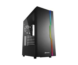 Kabinett - Sharkoon RGB Slider - MDT - ATX - Kabinett - Tower - Svart - RGB SLIDER