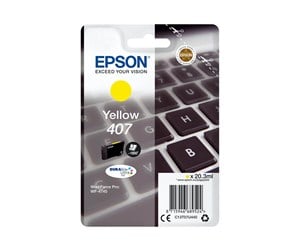 Printertilbehør blekk/toner - Epson 407 - L size - yellow - original - ink cartridge - Blekkpatron Yellow - C13T07U440