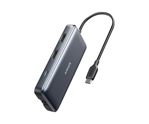 Dokkingstasjon - Anker PowerExpand 8-in-1 USB-C PD Media Hub - A83800A1