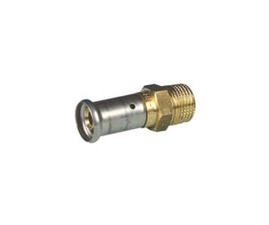 Alu pex-systemer - Henco straight male adapter 26 mm x 1 cusi - 17P-2606-CS