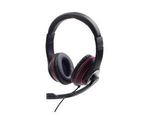 Hodetelefoner - Gembird MHS-03-BKRD - headset - MHS-03-BKRD