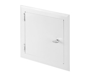 Ventilation - Unite inspection door 140x140 with lock white metal - UNITE-DM81