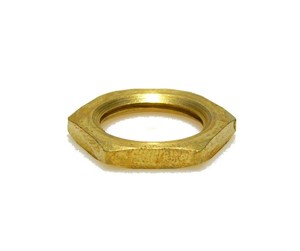 Tilbehør (fester, stikkontakter osv.) - Teknisk Belysnings Industri Nut m10x1 hexagonal brass - 037C0136