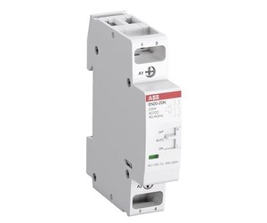 Komponenter for switchboxes og skap - ABB En20-20n-01 installation contactor 2no/0nc 24v ac/dc - 1SBE122111R0120