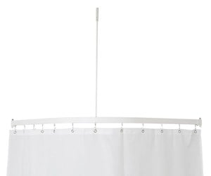 Baderomstilbehør - Van Der P Profil 5001 l-shaped shower rail white - 5750-02-90