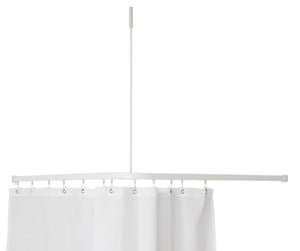 Baderomstilbehør - Van Der P Profil 2001 l-shaped shower rail 90x90 cm white - 2750-02-90