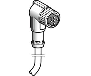 Diverse kabel - Schneider Electric Sensor cable pur m12 4-pin female angled 20 meters - XZCP1241L20