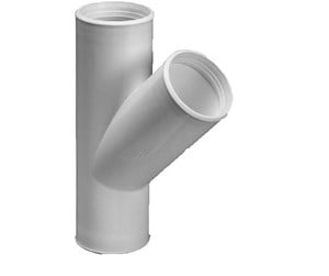 Reservedeler og tilbehør - Purus branch pipe 45° 32 mm white pp/tpe - 752003-032