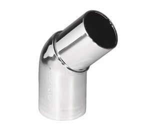 Reservedeler og tilbehør - Purus angle 45° 32 mm chrome pp/tpe with tip end - 752011-133