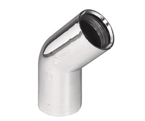 Reservedeler og tilbehør - Purus angle 45° 32 mm chrome pp/tpe - 752011-033