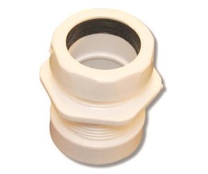 Reservedeler og tilbehør - Megatherm Connector 1 1/2 white - 750363011