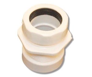 Reservedeler og tilbehør - Megatherm Connector 1 1/4 white - 750363010