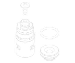 Reservedeler og tilbehør - Damixa kit ceramic module - 2316700