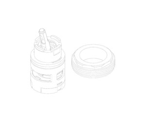 Reservedeler og tilbehør - Damixa kit cartridge st205 - 1301100