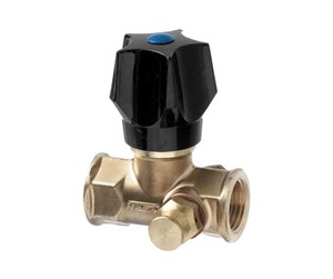 Beslag - Frese stop valve dn20 for f raw brass with handle and contra - 26-1144