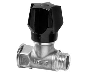 Beslag - Frese stop valve dn20 for f raw brass with handle and drain - 25-1145