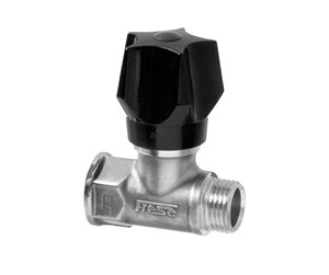 Beslag - Frese stop valve dn15 med f raw brass with handle - 25-1132