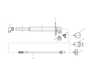 Beslag - Mora garden ii spindle complete 48 cm - 409269.AE