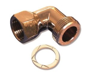 Dusj- og monteringstilbehør - Megatherm Connector angle 3/4 x 1/2 chrome - 728400004