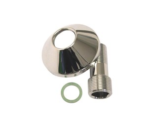 Dusj- og monteringstilbehør - Megatherm Connector 60 mm ll 3/4 x 1/2 with rosette ø70 - Chrome - 728210004