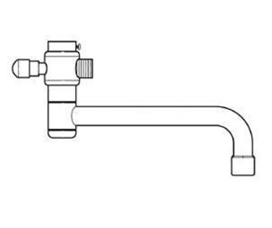 Reservedeler og tilbehør - Børma Borma spout with diverter - F960724AA