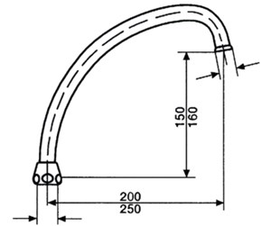 Reservedeler og tilbehør - Neoperl spout universal j 250mm 3/4 female - 16825100006