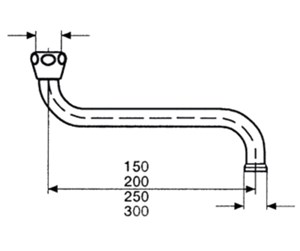 Reservedeler og tilbehør - Neoperl spout universal s 250mm - 16725100005