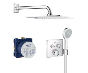 Blandebatterier og beslag - Grohe Grohtherm SmartControl Dusjsystem med hodedusj, krom - 34742000