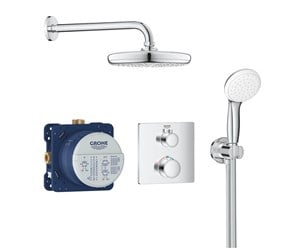 Blandebatterier og beslag - Grohe Grohtherm shower system for built-in, chrome - 34729000