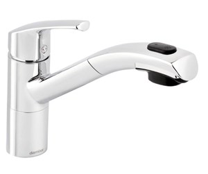 Blandebatterier og beslag - Damixa Rowan kitchen faucet with pull-out shower, chrome - 671200000