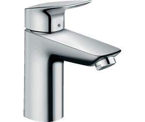 Blandebatterier og beslag - Hansgrohe logis single lever basin mixer 100 with push-open - 71107000