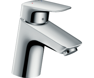 Blandebatterier og beslag - Hansgrohe logis single lever basin mixer 70 with push-open w - 71077000