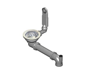 Kummer & vasker - Juvel Intra juvel strainer waste a6 and overflow arrangement - 1923006