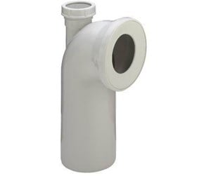 Toaletter, toalettseter, bidéer og reservedeler - Viega Toilet bend 90° with 50 mm stud plastic/white - 109462