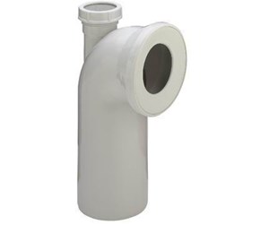 Toaletter, toalettseter, bidéer og reservedeler - Viega Toilet bend 90° with 40 mm stud plastic/white - 110291