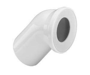 Toaletter, toalettseter, bidéer og reservedeler - Viega Toilet bend 45° plastic/white - 101718