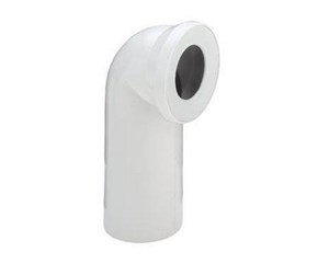 Toaletter, toalettseter, bidéer og reservedeler - Viega Toilet bend 90° plastic/white - 100551