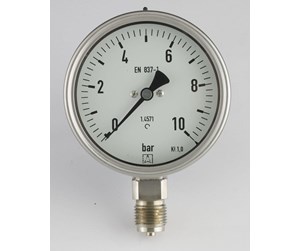 Måleinstrumenter - Erik Færgemann Chemical pressure gauge 12 x ø100 0-16 bar low mounted with - 481204-504