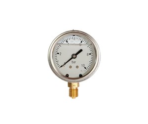 Måleinstrumenter - Erik Færgemann Pressure gauge 1/4xø63 0-250 bar lm w/glycerine - 0001020