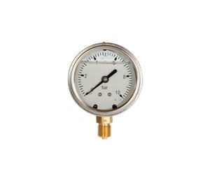 Måleinstrumenter - Erik Færgemann Pressure gauge 1/4xø63 0-10 bar lm w/glycerine - 0001013