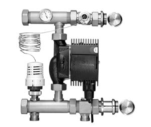 Gulvvarme - Roth floor heating shunt with a thermostatic valve plus an a - 17466210.040