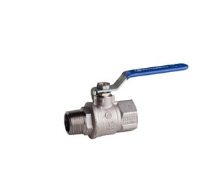 Beslag - Pettinaroli F x m heavyduty fullway ball valve blue steel lever 3/4 - 51EUB/1-006