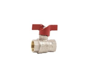 Beslag - Pettinaroli F x f "new compact" fullway ball valve red butterfly hand - 52CE-004